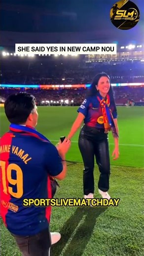 She Said YES at Camp Nou 😭💍⚽ Most Beautiful Football Proposal Ever!