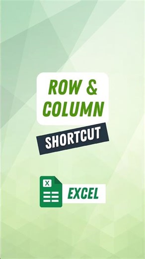 Excel Row and Column Shortcuts to Add and Delete Faster