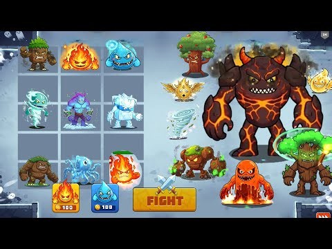 ELEMENTAL BATTLE: MERGE GAME - Merge Master Elemental Battel, Max Level Gameplay