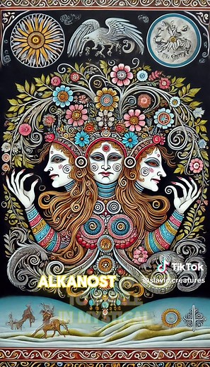 Behold Alkonost, the mesmerizing creature from Slavic folklore. With the body of a vibrant bird and the head of a beautiful woman, she is a symbol of both beauty and mystery. Her enchanting songs can bring joy or sorrow, luring those who hear her into a dreamlike trance. Alkonost is said to live in the mystical realm, guarding the secrets of the heavens and earth. Legends from Russia and Ukraine tell of her dual nature: a bringer of divine messages and a reminder of the power of the unknown. Wou