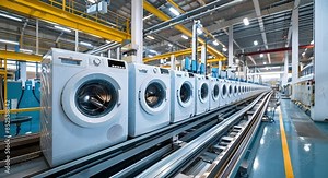 Washing Machines on Automated Assembly Line