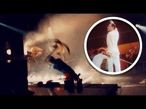 John Deacon Throws his Bass at the Last Concert with Freddie Mercury