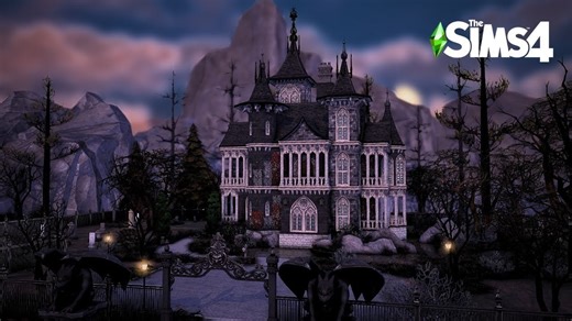 搬运：吸血鬼庄园Vlad Strauds Vampire Manor： The Sims 4 Speed Build ｜｜ No CC_模拟人生4