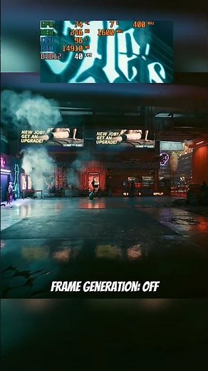 Frame Generation on RTX 3050 (Laptop GPU 75W) FSR frame generation mod #cyberpunk2077 #dlss #nvidia