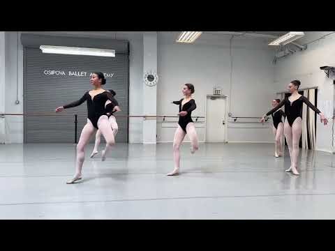 Pre-Professional Division Students (ages 15-17) in Technique Ballet Class #ballet #dance
