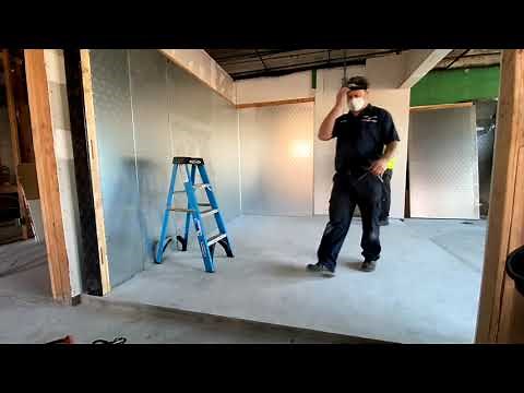 Walk in box installation