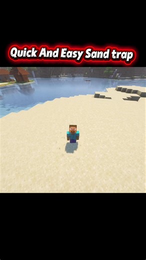 Easy & Quick Sand Trap 🏜️ | OP Minecraft Trap! #minecraft