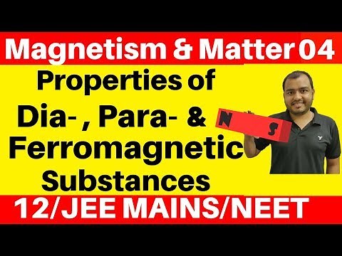 Magnetism and Matter 04 : Properties of Dia , Para & Ferromagnetic Substances + Curie's Law JEE/NEET