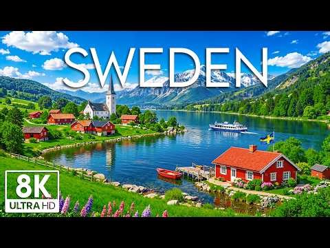Sweden 8K | Forest Lakes, Northern Horizons & Scandinavian Calm