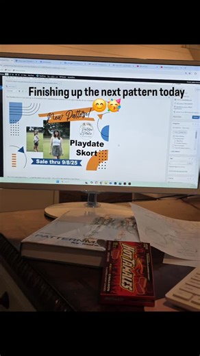 The computer work of a pattern is never the most fun 😆 but, I'll be finishing it all up today for the Playdate Skort 🤩🙌 #patternsforpirates #indiepatterns #sewist #memadewardrobe #sewistsofinstagram #sewing #isewclothes | Patterns for Pirates