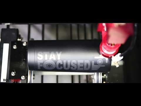 Laser Engraving Black Anodized Aluminum Tumbler - Boss Laser