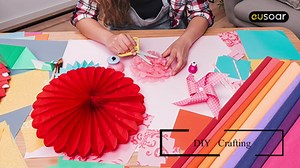 EUSOAR Black Wrapping Tissue Paper - 20x30 inches, 200pcs Present Packing Tissue, DIY Crafts Decorative Art Craft Birthday Party Festival