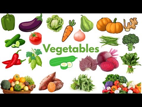 Vegetables Name and Sound | First words for babies | Vegetables quiz