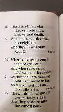 Proverbs 26:13-28