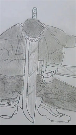 Drawing the aura of Katana Man / Chainsaw Man draw