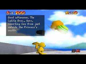 Super Mario 64 [N64] Cheat Codes: Play as Mips The Yellow Rabbit | SM64 Gameplay