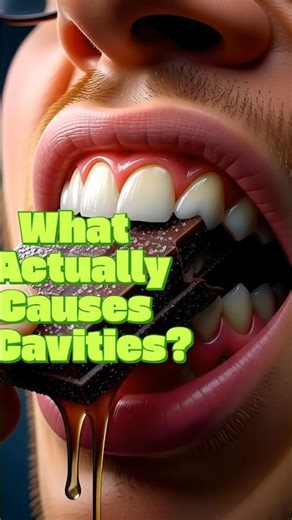 What Actually Causes Cavities? (It's not just Sugar) 🦷🍭#Shorts #Cavity #Dentist #Teeth #OralHealth