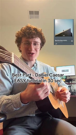 Best Part - Daniel Caesar Guitar Tutorial #bestpart #danielcaesar #guitartutorial #guitarist #guitarlesson