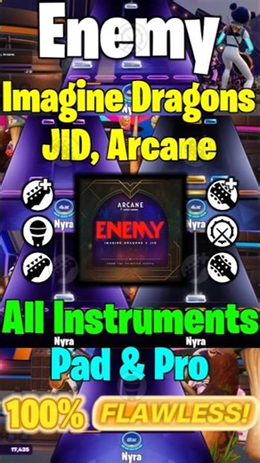 Fortnite Festival - "Enemy" by Imagine Dragons, JID, Arcane (Chart Preview)