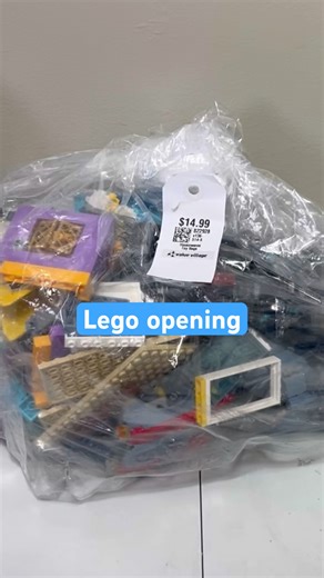 Opening a $15 Lego thrift bag #lego #unboxing #toys #cars