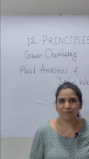 12 principles of Green chemistry/ Engineering Chemistry/ Dr Jyoti Dhumale Shegokar