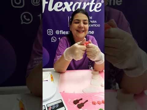 Pigmentação de pasta americana - Flexarte molde