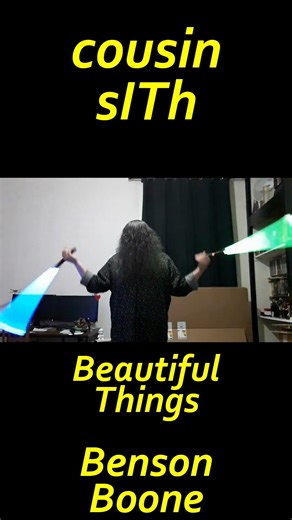 STAR WARS freestyle dance lightsaber spinning to 'Beautiful Things' by Benson Boone.
