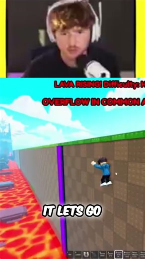 Streamer Tests Grapple Hook Amidst Lava Apocalypse! #shorts