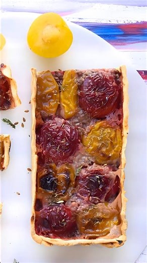 Plum and Thyme Tart ⭐ #Plum #Thyme #Tart