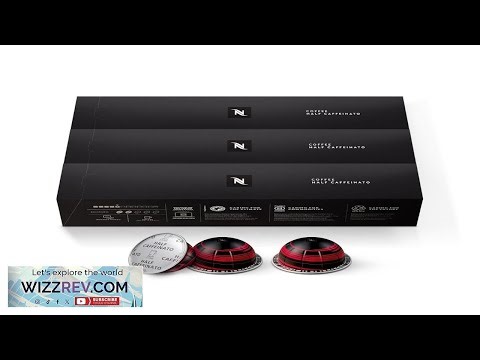 Nespresso Capsules Vertuo Half Caffeinato Mild Roast Coffee 30 Count Coffee Pods Brews