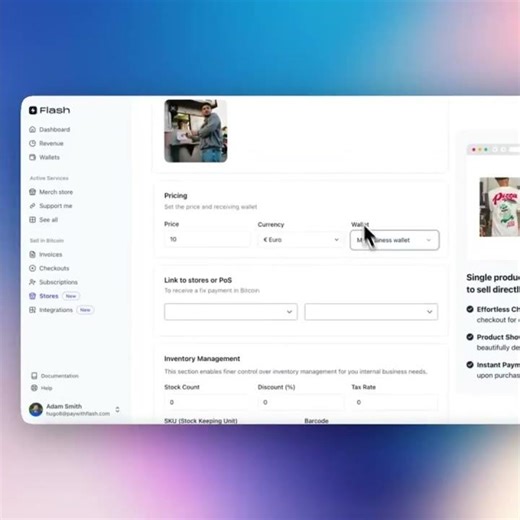 Create a Lightning Invoice with Flash free invoicing