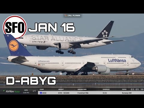 KSFO LIVE | JAN 16, 2026 |D-ABYG AT SAN FRANCISCO INT AIRPORT LIVE STREAM WEBCAM IRL