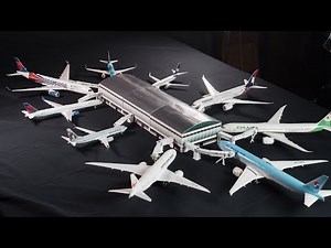 1/144 PAPER Model of Seattle Tacoma International Airport Update #1 | Papercraft Airport