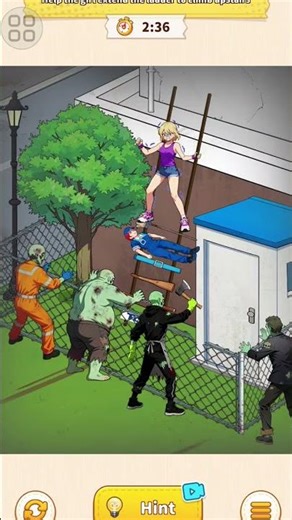 Help the girl extend the ladder to climb upstairs.#games#tracking #gaming#trackingmacros #gameplay