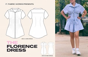 The Florence Dress PDF Sewing Pattern - Button up Shirt Dress - Size Inclusive - Etsy