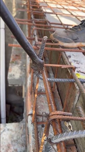 Amazing Steel Corner Reinforcement Trick | Rebar Bending Technique #Shorts
