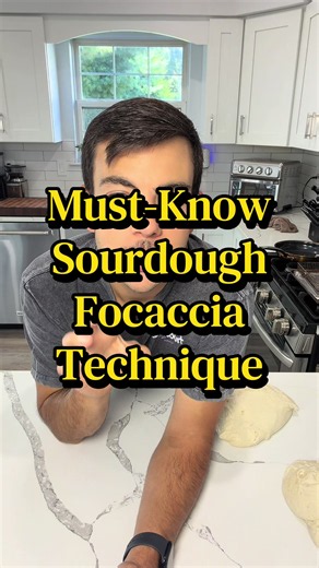Want strong, bubbly focaccia? 👀🍞 Don’t skip this technique! Before the cold proof, I fold my focaccia dough to build strength and structure while trapping all those beautiful air bubbles inside. 🫧 That extra strength helps give you the light, airy crumb and BIG bubbles we’re all chasing. 🙌 Save this for your next focaccia bake! #Sourdough #SourdoughFocaccia #Focaccia #SourdoughTips #BreadTok