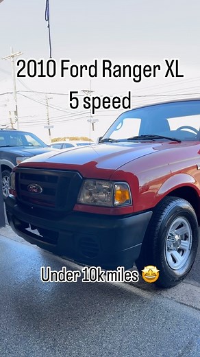 VantageAutoCollection on Instagram: "Everything ya need and nothing ya don’t! This 2010 Ford Ranger XL has under 10k miles and is literally like new. 5 speed manual mated to a 2.3 liter I4. Nothing like this is sold in  any longer. Don’t you think we need a basic reliable truck back in showrooms?! This one already sold but had to share it! - - #ford #fordranger #caroftheday #carreels #vantageauto #rarecars"