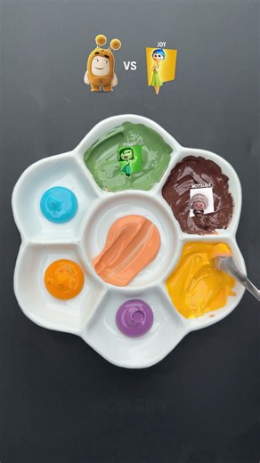 Guess The Mixed Color Of Different Characters #colormixing #oddlysatisfying #satisfying