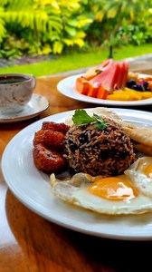 In the heart of Costa Rica, mornings come alive with the aromatic symphony of Gallo Pinto. This iconic breakfast dish is a celebration of flavor and culture. #TabaconExperience #Breakfast #CostaRica | Tabacon Thermal Resort & Spa