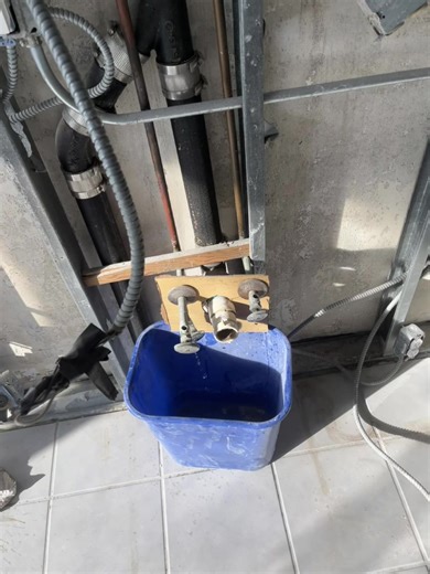 Capping waste and water lines in the wall .#plumbing#myrtlebeach#bluecollar #copper#soder