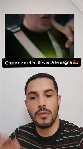 Chute d'un météorite dans l'espace aérien européen