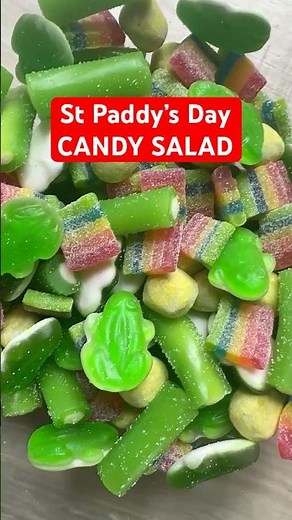 St Paddy's Day Candy Salad - Just 4 Candies!