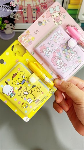 My Melody Pochacco Sanrio Mini Notebook and Pen, Stationery Set #anmylittleworld #toys #stationery