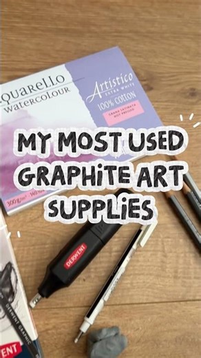 My most used graphite art supplies!