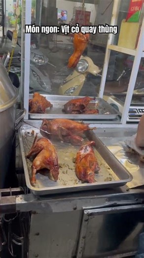 Món ngon: Vịt cỏ quay thùng #food #duck