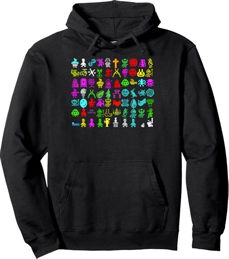 Amazon.com: ZX Spectrum Jet Set Willy Sprite Collection - Sudadera con capucha (8 bits), Negro - : Ropa, Zapatos y Joyería