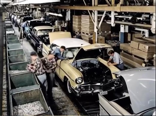 Here’s a cool video I made last night from an assembly line on the 1957 Chevy | Ray Parrish