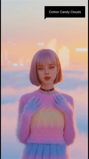 AI生成MV/Cotton Candy Clouds #aimusicvideo #ai生成mv