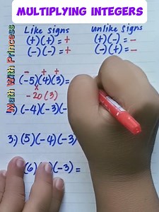 37K views · 433 reactions | Multiplying Integers #math #mathwithprincess #mathviral #mathlessons #mathematics #mathreview #mathtricks #mathshortcuts #multiplyingintegers | Math with Princess | Facebook